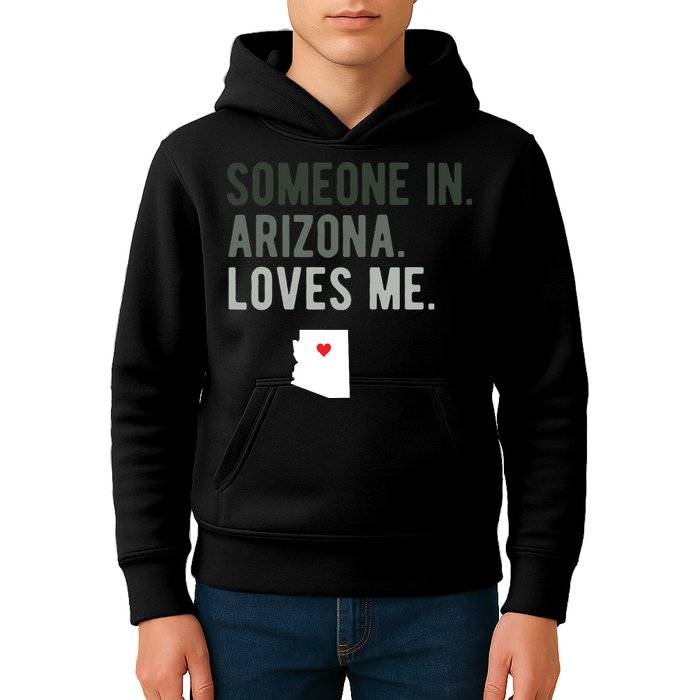 Someone In Arizona Loves Me Gift Az Home State Kids Hoodie