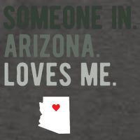 Someone In Arizona Loves Me Gift Az Home State Vector Backpack