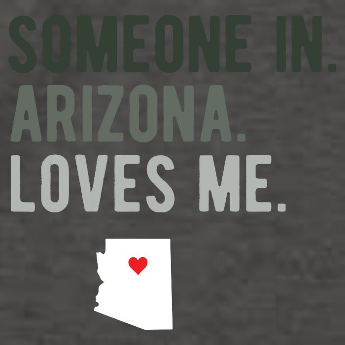 Someone In Arizona Loves Me Gift Az Home State Vector Backpack