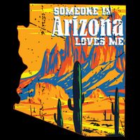Someone In Arizona Loves Me Vintage Retro Us State Doggie Tank