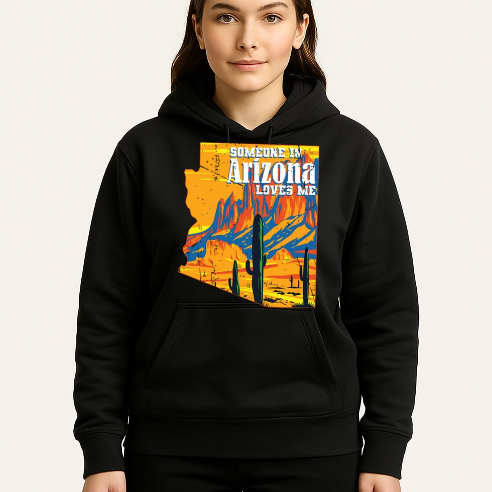 Someone In Arizona Loves Me Vintage Retro Us State Hoodie