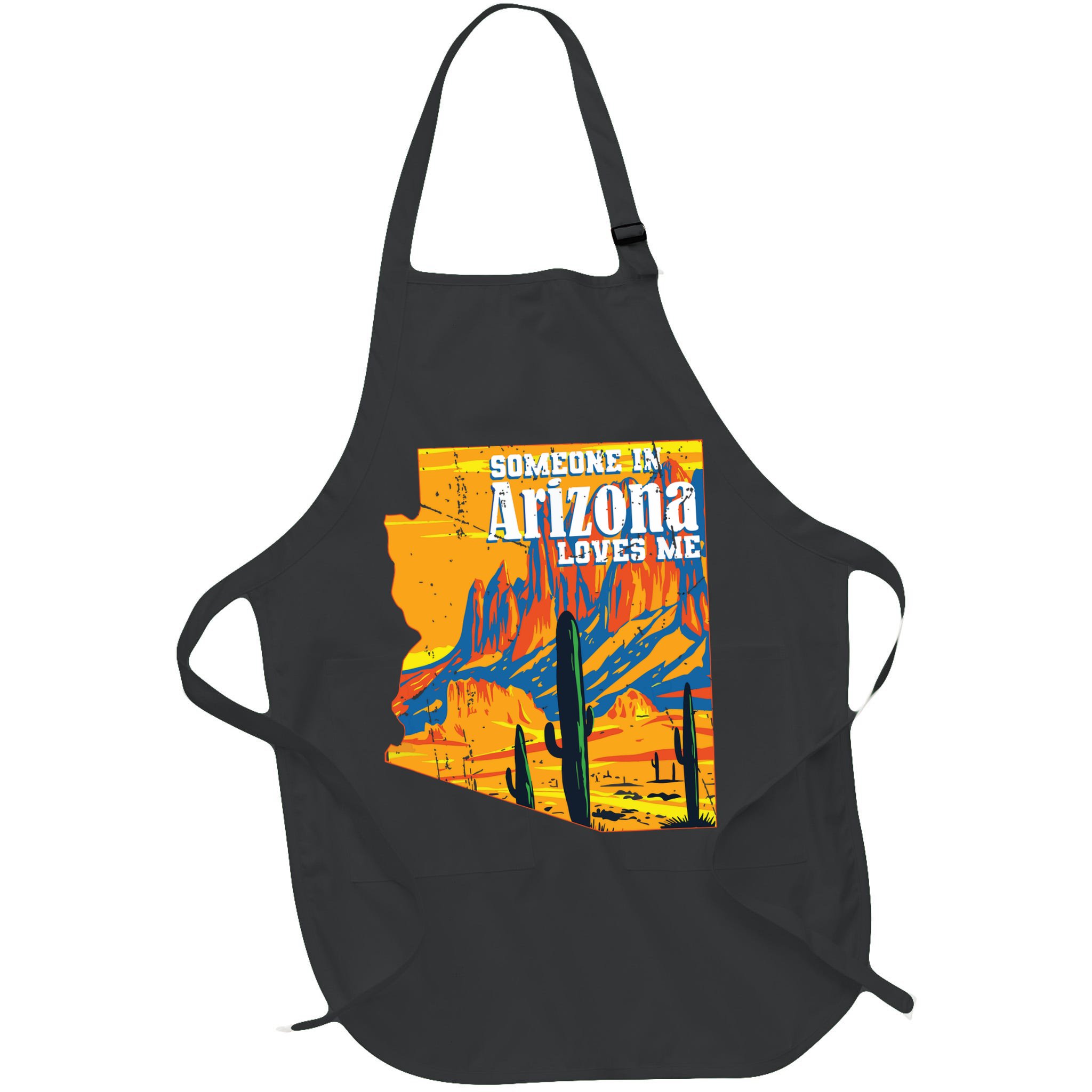 Someone In Arizona Loves Me Vintage Retro Us State Apron