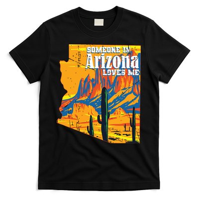 Someone In Arizona Loves Me Vintage Retro Us State T-Shirt