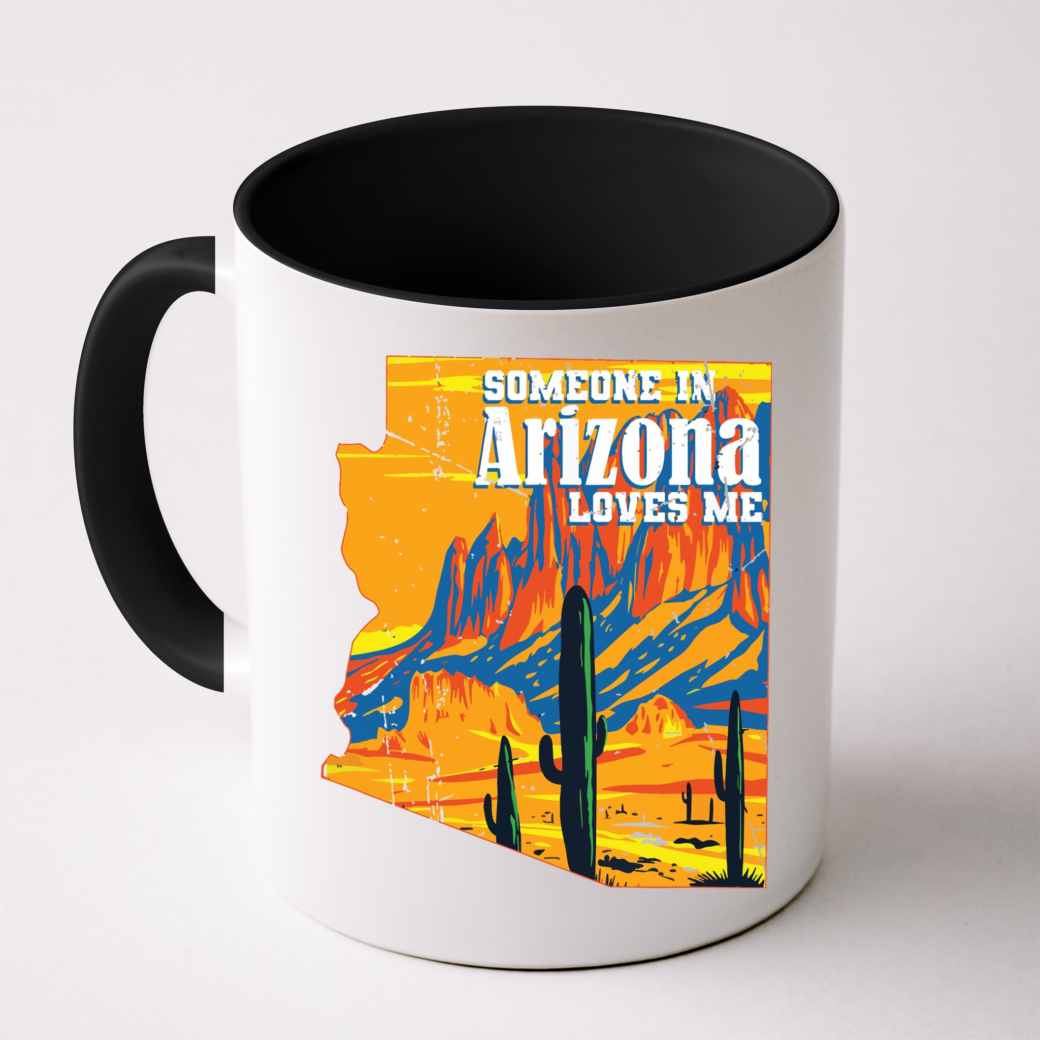 Someone In Arizona Loves Me Vintage Retro Us State Mug