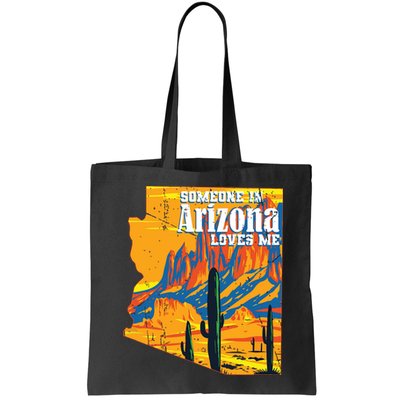 Someone In Arizona Loves Me Vintage Retro Us State Bag