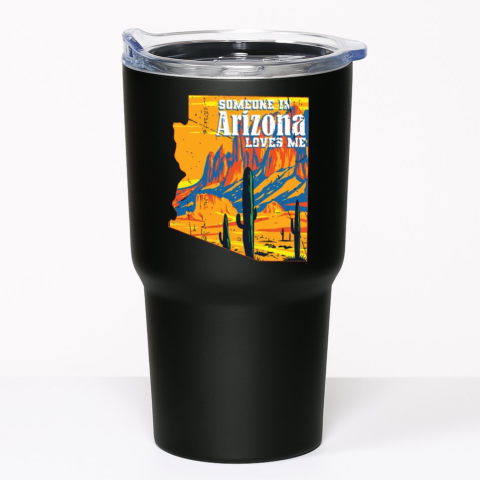 Someone In Arizona Loves Me Vintage Retro Us State Tumbler