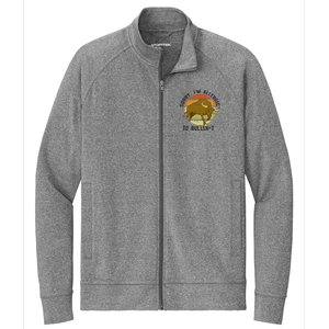 Sorry IM Allergic To Bullsh T Funny Bull Sunset Cattle Meme Stretch Full-Zip Cadet Jacket