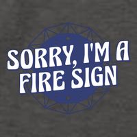 Sorry I'm A Fire Sign Astrology Vector Backpack