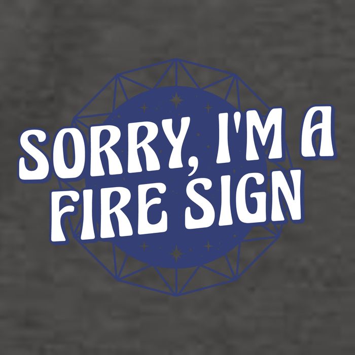 Sorry I'm A Fire Sign Astrology Vector Backpack