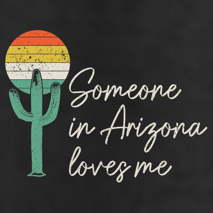 Someone In Arizona Loves Me Retro Cactus Cool Comfort Performance Bucket Hat