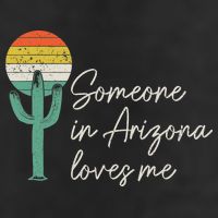 Someone In Arizona Loves Me Retro Cactus Adult Drive Performance Visor