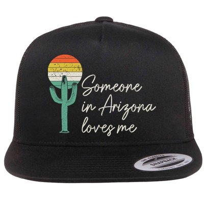 Someone In Arizona Loves Me Retro Cactus Flatbill Hat