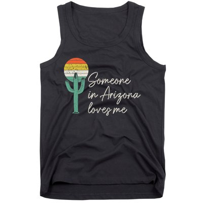 Someone In Arizona Loves Me Retro Cactus Tank Top