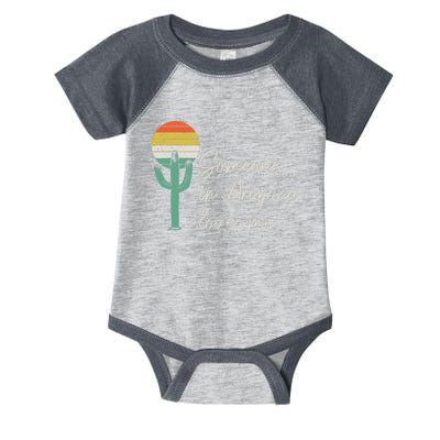 Someone In Arizona Loves Me Retro Cactus Infant Baby Jersey Bodysuit