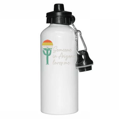 Someone In Arizona Loves Me Retro Cactus Aluminum Water Bottle