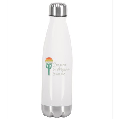 Someone In Arizona Loves Me Retro Cactus Stainless Steel Insulated Water Bottle