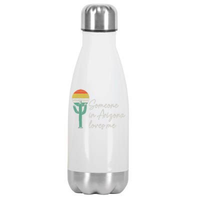 Someone In Arizona Loves Me Retro Cactus Stainless Steel Insulated Water Bottle