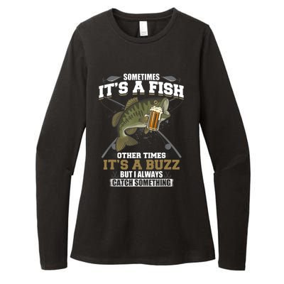 Sometimes It's A Fish Other Times It's A Buzz - Beer Day Womens CVC Long Sleeve Shirt