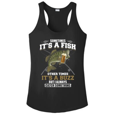 Sometimes It's A Fish Other Times It's A Buzz - Beer Day Ladies PosiCharge Competitor Racerback Tank