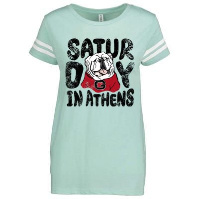 Saturday In Athens Georgia Football Enza Ladies Jersey Football T-Shirt