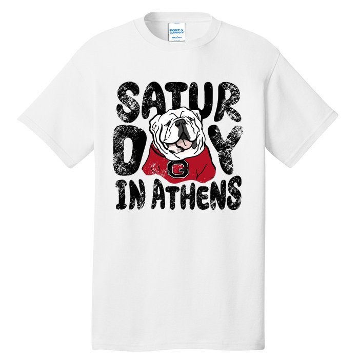 Saturday In Athens Georgia Football Tall T-Shirt