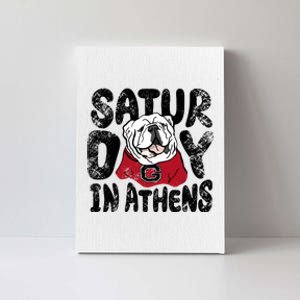 Saturday In Athens Georgia Football Canvas