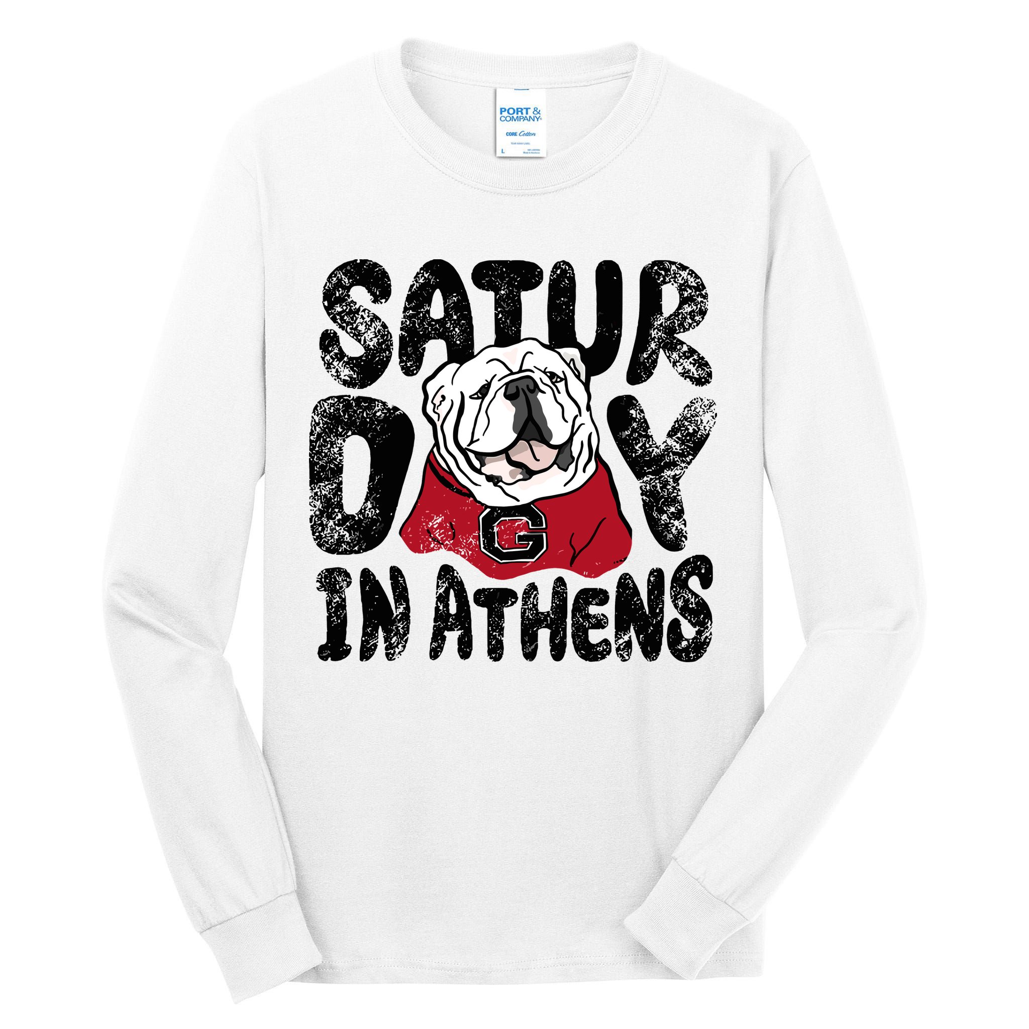 Saturday In Athens Georgia Football Tall Long Sleeve T-Shirt