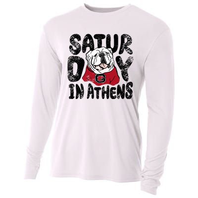 Saturday In Athens Georgia Football Cooling Performance Long Sleeve Crew