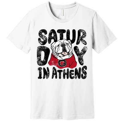 Saturday In Athens Georgia Football Premium T-Shirt