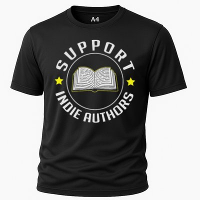 Support Indie Authors Bloggers Independent Self Publishing Cooling Performance Crew T-Shirt