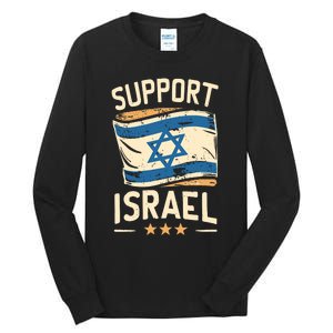 Support Israel And America Stand Together Tall Long Sleeve T-Shirt