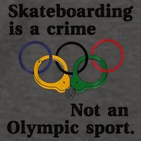 Skateboarding Is A Crime Not An O.lympic Sport Vector Backpack