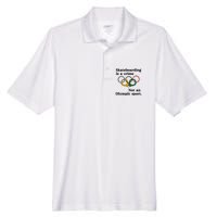 Skateboarding Is A Crime Not An O.lympic Sport Men's Origin Performance Pique Polo