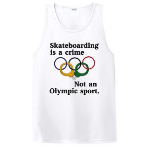 Skateboarding Is A Crime Not An O.lympic Sport PosiCharge Competitor Tank