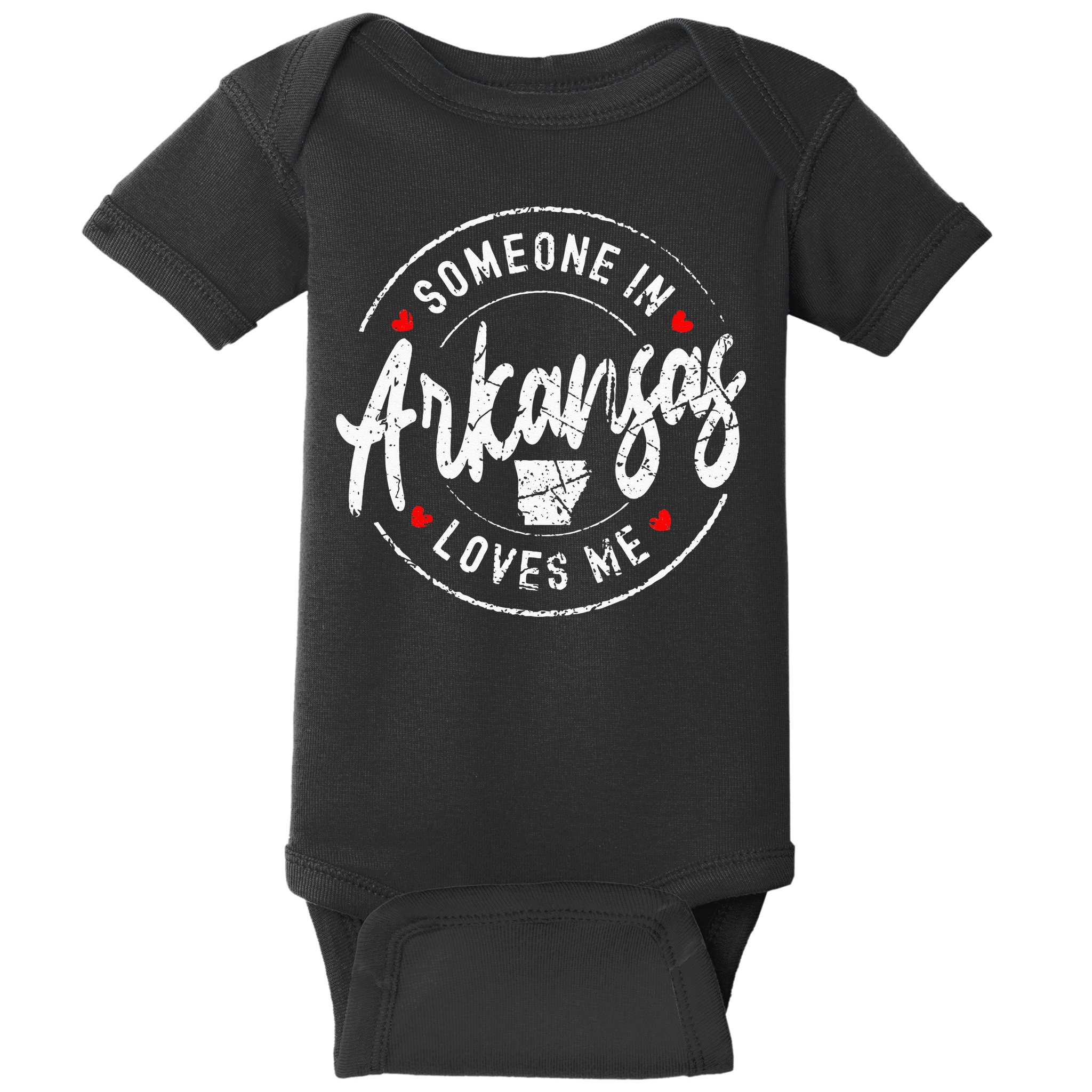 Someone In Arkansas Loves Me Vintage Design Baby Bodysuit