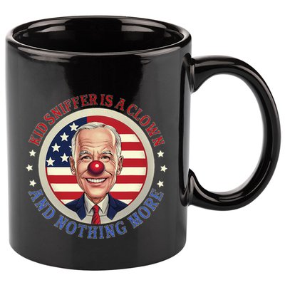 Sniffer Is A Clown And Nothing More Funny Debate Biden 11oz C Handle Ceramic Mug