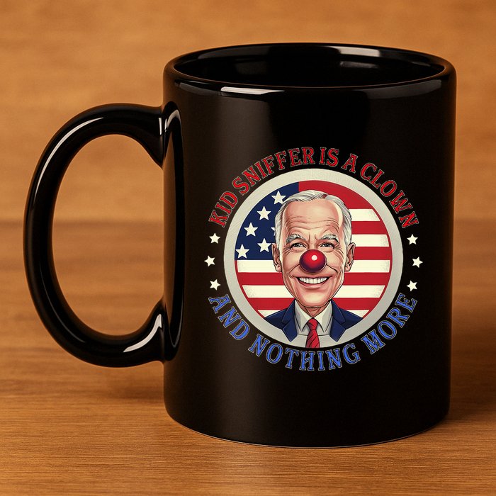 Sniffer Is A Clown And Nothing More Funny Debate Biden 11oz C Handle Ceramic Mug