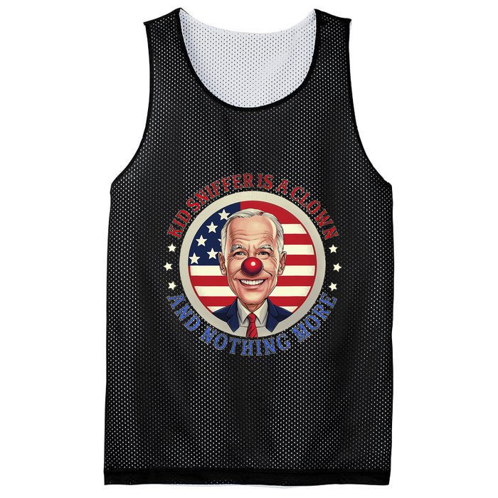 Sniffer Is A Clown And Nothing More Funny Debate Biden Mesh Reversible Basketball Jersey Tank
