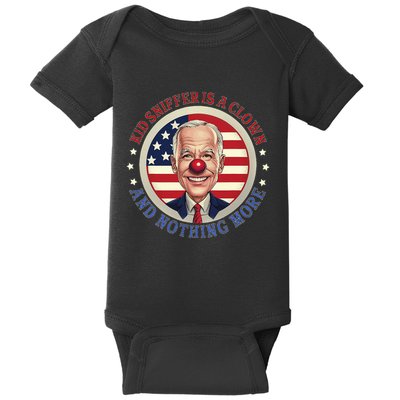 Sniffer Is A Clown And Nothing More Funny Debate Biden Baby Bodysuit