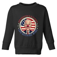 Sniffer Is A Clown And Nothing More Funny Debate Biden Toddler Sweatshirt