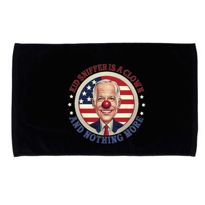 Sniffer Is A Clown And Nothing More Funny Debate Biden Microfiber Hand Towel