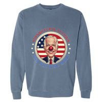 Sniffer Is A Clown And Nothing More Funny Debate Biden Garment-Dyed Sweatshirt