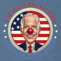 Sniffer Is A Clown And Nothing More Funny Debate Biden Garment-Dyed Sweatshirt
