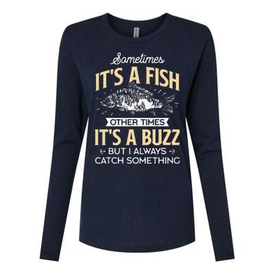 Sometimes ItS A Fish Funny Fishing & Angler Joke Gift Womens Cotton Relaxed Long Sleeve T-Shirt