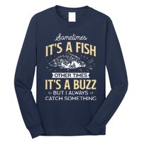 Sometimes ItS A Fish Funny Fishing & Angler Joke Gift Long Sleeve Shirt