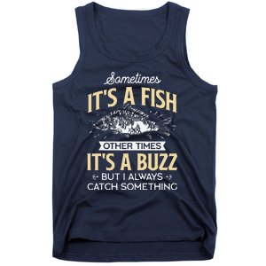 Sometimes ItS A Fish Funny Fishing & Angler Joke Gift Tank Top