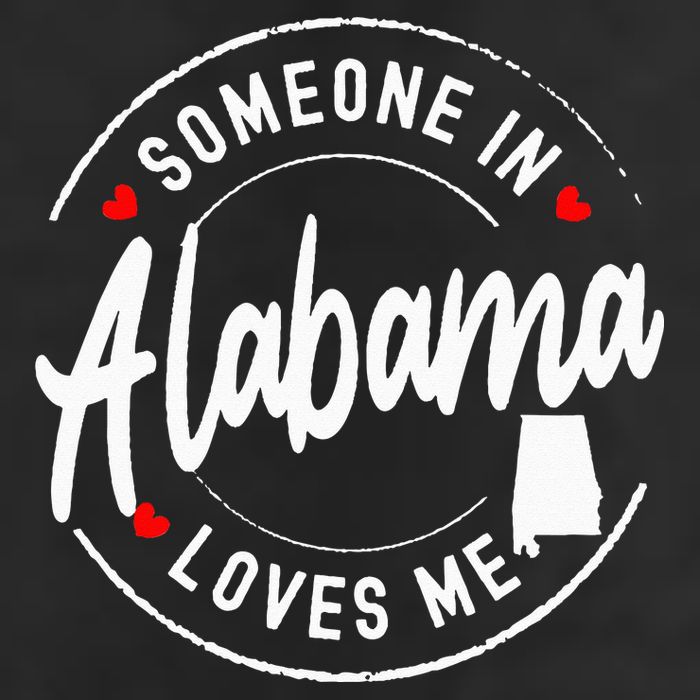 Someone In Alabama Loves Me 7 Panel Mesh Trucker Snapback Hat
