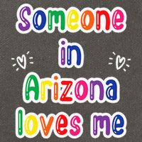 Someone In Arizona Loves Me Cotton Canvas Backpack