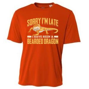 Sorry I Am Late I Have Seen A Baerded Dragon Gift Cooling Performance Crew T-Shirt