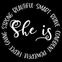 She Is Beautiful Smart Brave Confident Powerful Strong Meaningful Gift City Backpack